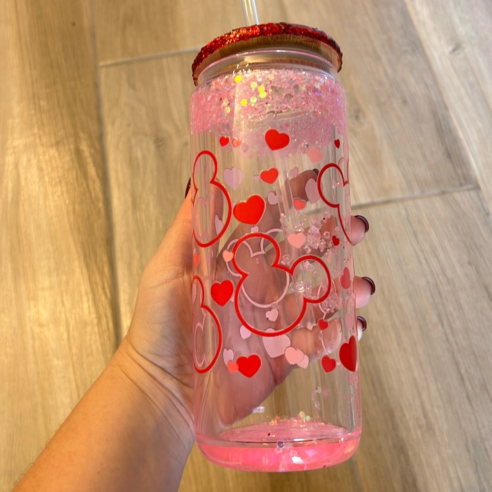 Mickey Mouse Glass Cup